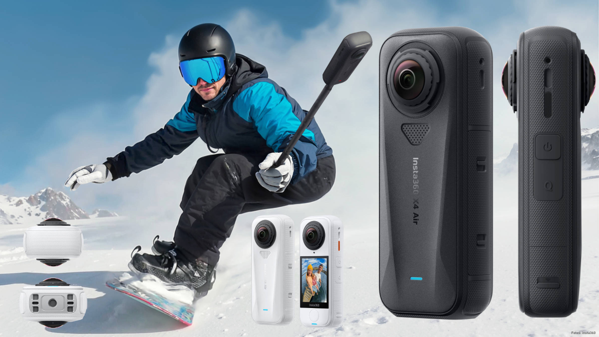Insta360 X4 Air beim Snowboarden